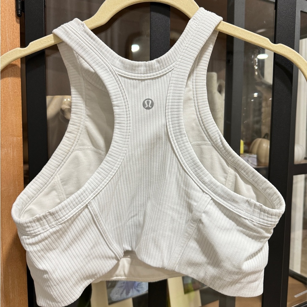 Lululemon Sports bra Ribbed Tank Top Nulu High-Neck Yoga Bra Light Support B/C